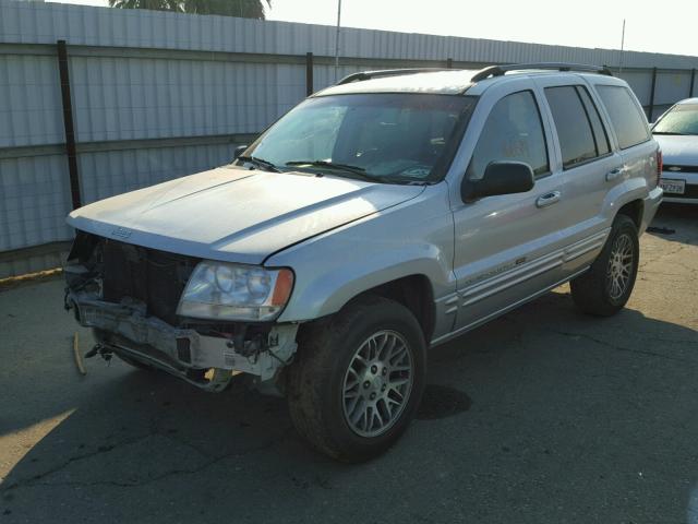 1J4GX58N64C293652 - 2004 JEEP GRAND CHER GRAY photo 2