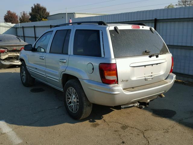 1J4GX58N64C293652 - 2004 JEEP GRAND CHER GRAY photo 3