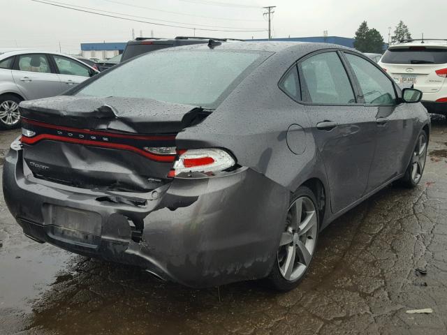 1C3CDFEB5FD378853 - 2015 DODGE DART GT GRAY photo 4