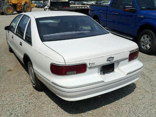 1G1BL53E3PW153251 - 1993 CHEVROLET CAPRICE CL 白色 照片 3