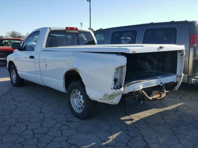 1D7HA16N95J631197 - 2005 DODGE RAM 1500 S WHITE photo 3