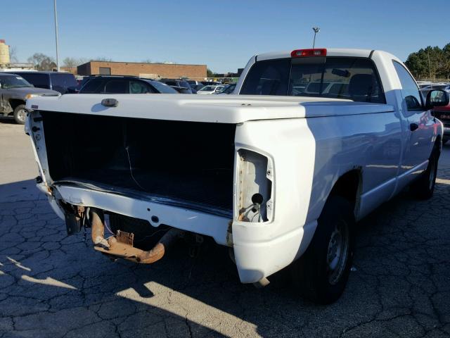 1D7HA16N95J631197 - 2005 DODGE RAM 1500 S WHITE photo 4