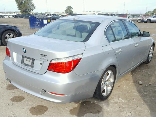 WBANU53568CT13298 - 2008 BMW 528 I SILVER photo 4