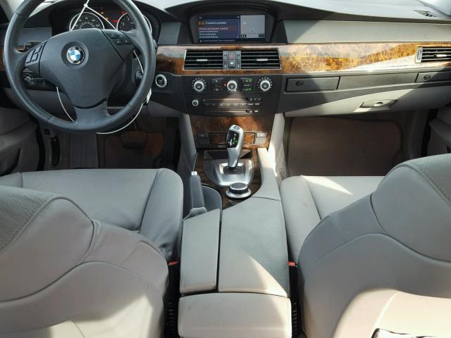 WBANU53568CT13298 - 2008 BMW 528 I SILVER photo 9