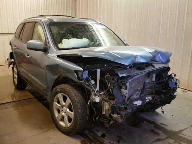 5NMSH73E49H330450 - 2009 HYUNDAI SANTA FE S BLUE photo 1