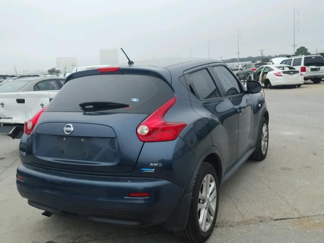 JN8AF5MV8ET483205 - 2014 NISSAN JUKE S BLUE photo 4