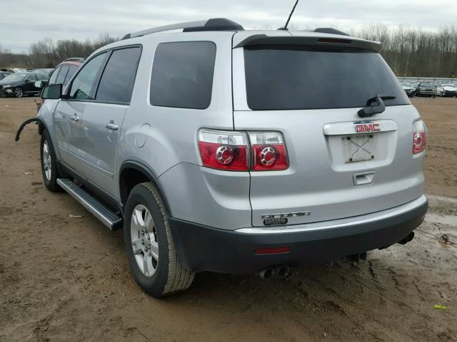 1GKLRKED6AJ177629 - 2010 GMC ACADIA SL GRAY photo 3