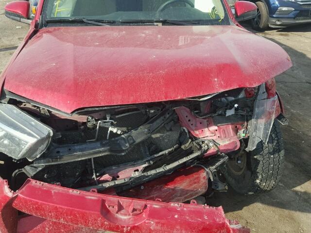 JTEBU5JRXE5155832 - 2014 TOYOTA 4RUNNER SR RED photo 7