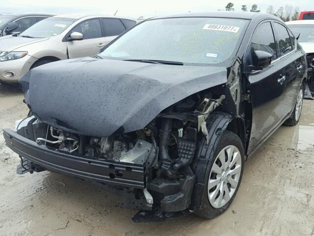 3N1AB7AP0GY234290 - 2016 NISSAN SENTRA S BLACK photo 2