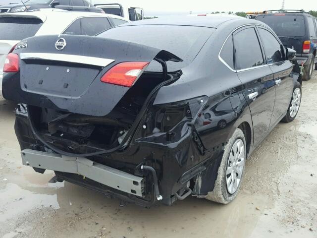 3N1AB7AP0GY234290 - 2016 NISSAN SENTRA S BLACK photo 4