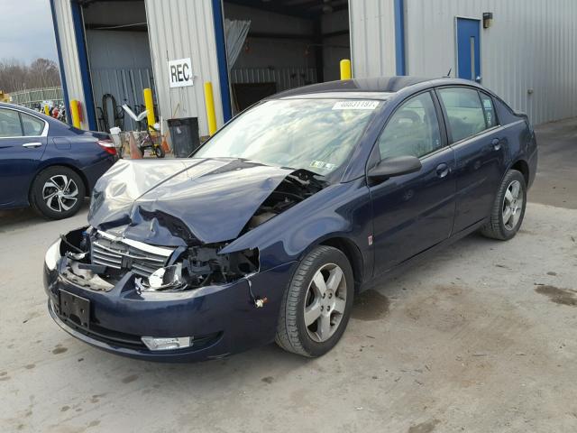 1G8AL55F87Z164828 - 2007 SATURN ION LEVEL BLUE photo 2