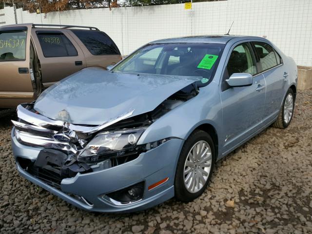 3FADP0L36BR240651 - 2011 FORD FUSION HYB BLUE photo 2