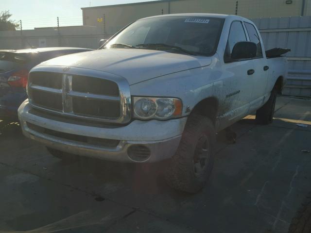 3D7KS28C95G857374 - 2005 DODGE RAM 2500 S WHITE photo 2