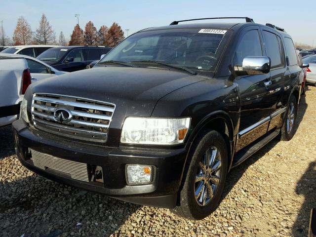 5N3AA08C17N801844 - 2007 INFINITI QX56 BLACK photo 2