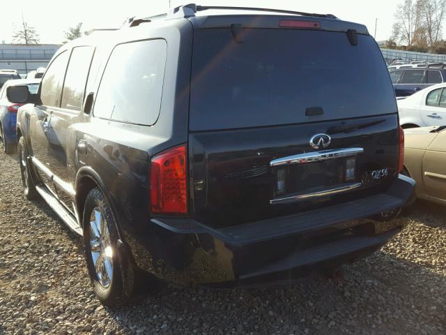 5N3AA08C17N801844 - 2007 INFINITI QX56 BLACK photo 3