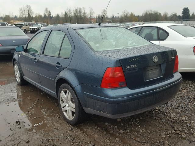 3VWTG69M91M173139 - 2001 VOLKSWAGEN JETTA GLX BLUE photo 3