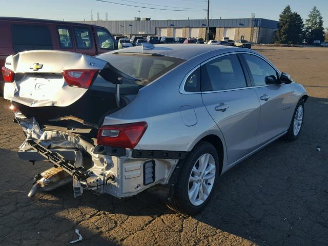 1G1ZE5ST3GF322659 - 2016 CHEVROLET MALIBU LT SILVER photo 4