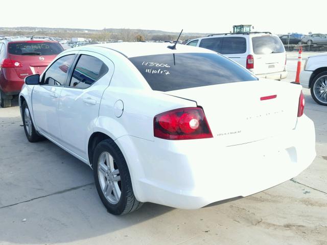 1B3BD1FB7BN572976 - 2011 DODGE AVENGER MA WHITE photo 3