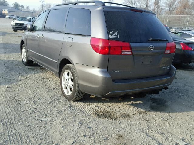 5TDBA22CX4S006447 - 2004 TOYOTA SIENNA XLE GRAY photo 3