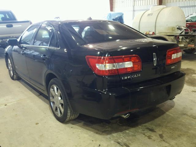 3LNHM26T77R633749 - 2007 LINCOLN MKZ BLACK photo 3