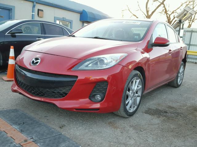 JM1BL1W51D1720562 - 2013 MAZDA 3 S RED photo 2