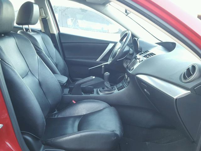 JM1BL1W51D1720562 - 2013 MAZDA 3 S RED photo 5