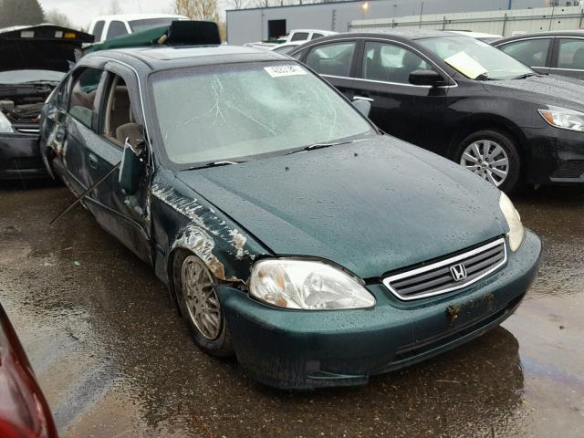 1HGEJ8640YL003794 - 2000 HONDA CIVIC EX GREEN photo 1