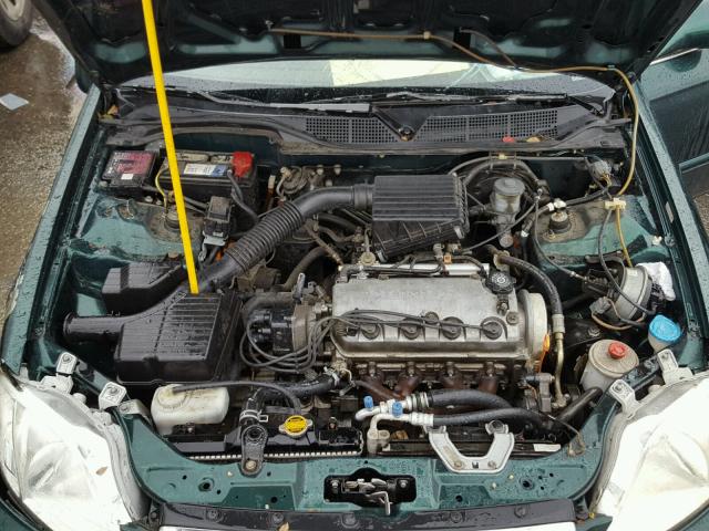 1HGEJ8640YL003794 - 2000 HONDA CIVIC EX GREEN photo 7