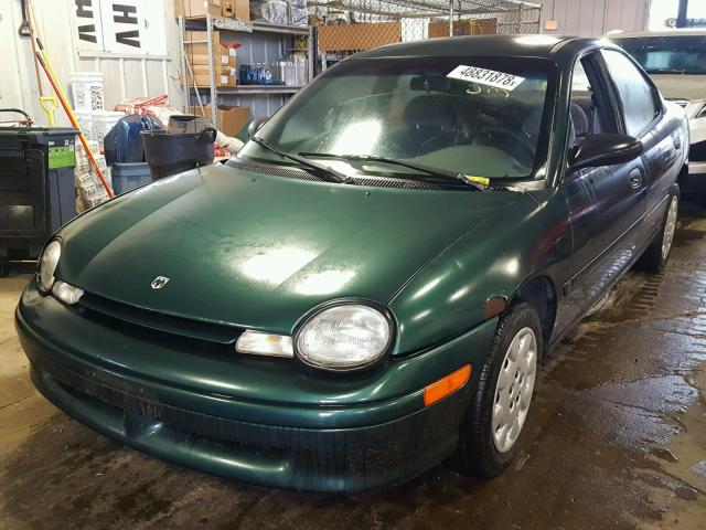 1B3ES47C9WD691314 - 1998 DODGE NEON HIGHL GREEN photo 2