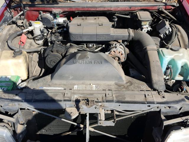 1G1BL53E8PR132474 - 1993 CHEVROLET CAPRICE CL წითელი ფოტო 7