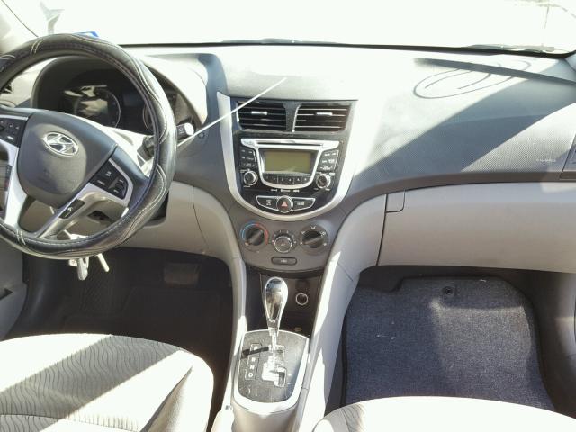 KMHCU4AE7CU142681 - 2012 HYUNDAI ACCENT GLS GRAY photo 9