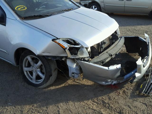 3N1AB6AP5AL698626 - 2010 NISSAN SENTRA 2.0 SILVER photo 9