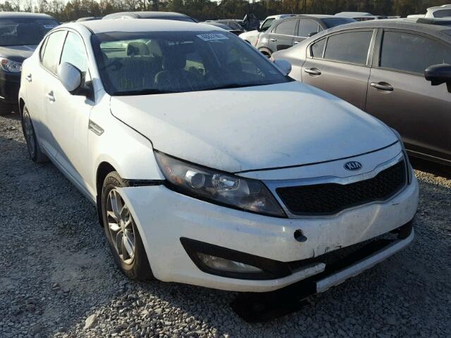 KNAGM4A70D5440411 - 2013 KIA OPTIMA LX WHITE photo 1