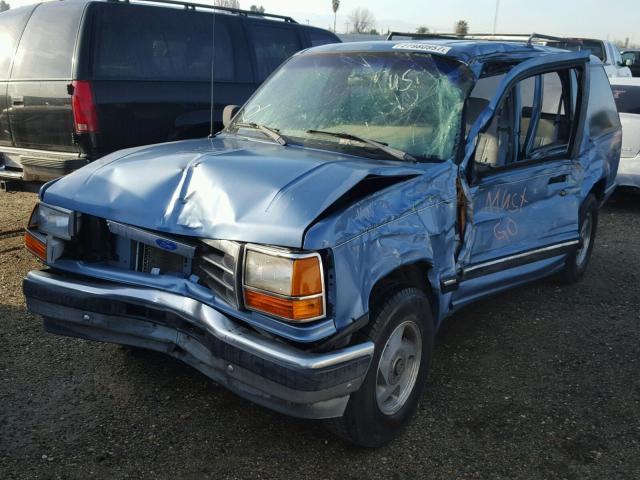 1FMDU34X6MUA30869 - 1991 FORD EXPLORER BLUE photo 2