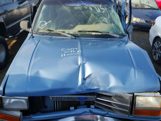 1FMDU34X6MUA30869 - 1991 FORD EXPLORER BLUE photo 7