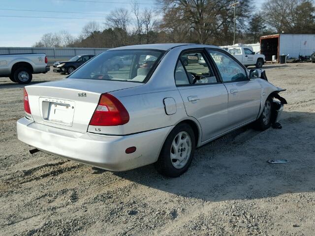 JA3AY36C31U007954 - 2001 MITSUBISHI MIRAGE LS SILVER photo 4