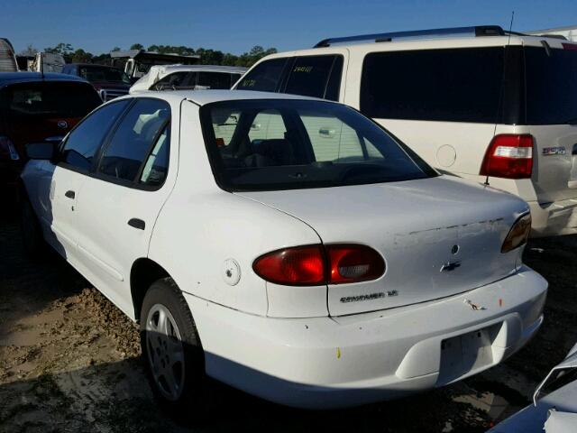 1G1JF5243Y7260632 - 2000 CHEVROLET CAVALIER L WHITE photo 3