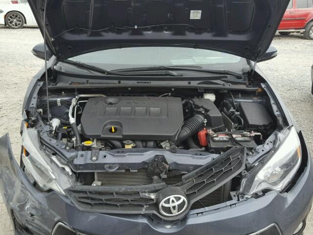 5YFBURHE7EP014749 - 2014 TOYOTA COROLLA L GRAY photo 7