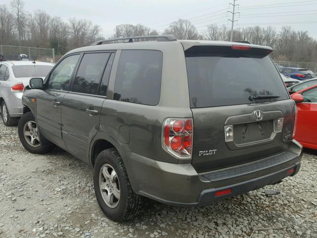 2HKYF184X6H512102 - 2006 HONDA PILOT EX GRAY photo 3