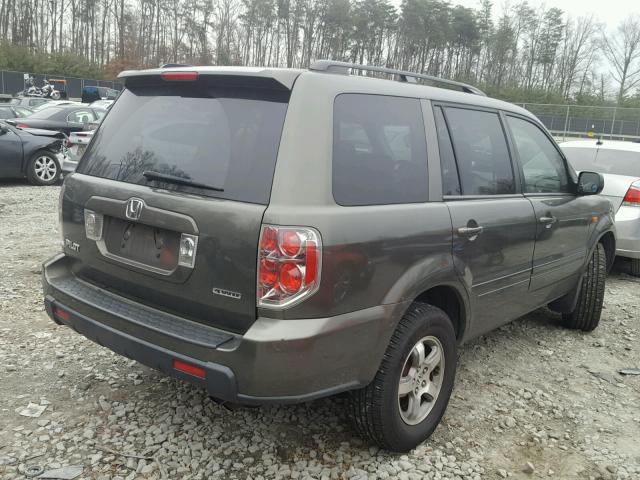 2HKYF184X6H512102 - 2006 HONDA PILOT EX GRAY photo 4