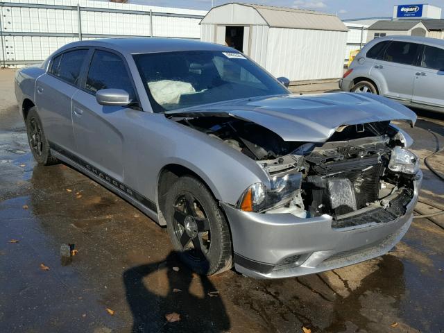 2C3CDXBGXEH102398 - 2014 DODGE CHARGER SE SILVER photo 1