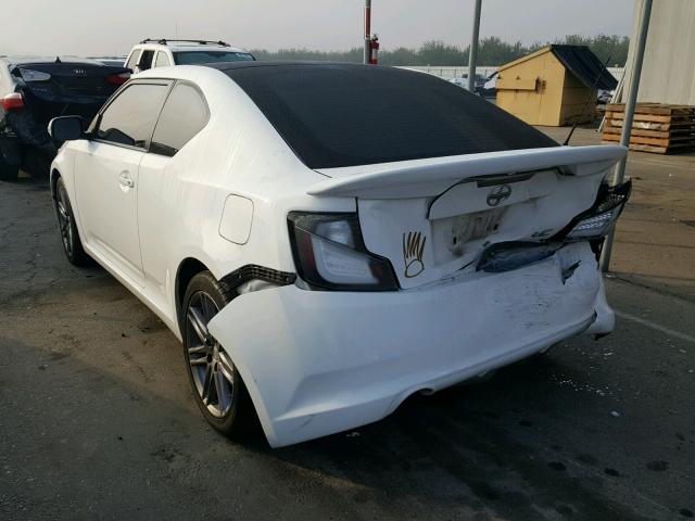 JTKJF5C73D3065558 - 2013 TOYOTA SCION TC 白色 照片 3