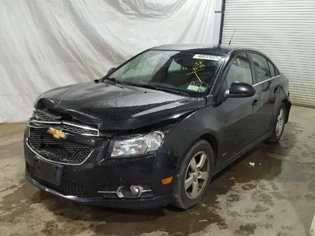 1G1PC5SB6D7115659 - 2013 CHEVROLET CRUZE LT BLACK photo 2