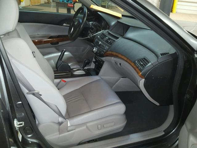 1HGCP2F89BA066689 - 2011 HONDA ACCORD EXL GRAY photo 5