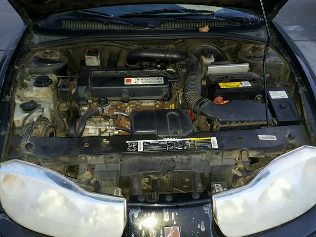 1G8ZY12721Z114816 - 2001 SATURN SC2 BLACK photo 7