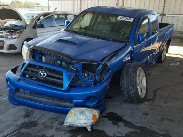 5TETU22N05Z043668 - 2005 TOYOTA TACOMA X-R BLUE photo 2