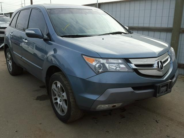 2HNYD28347H547709 - 2007 ACURA MDX TECHNO BLUE photo 1