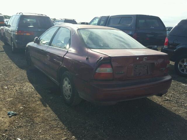 1HGCD563XSA093012 - 1995 HONDA ACCORD LX MAROON photo 3