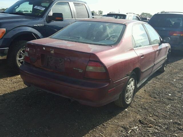 1HGCD563XSA093012 - 1995 HONDA ACCORD LX MAROON photo 4