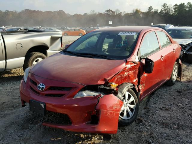 2T1BU4EE5DC964663 - 2013 TOYOTA COROLLA BA BURGUNDY photo 2